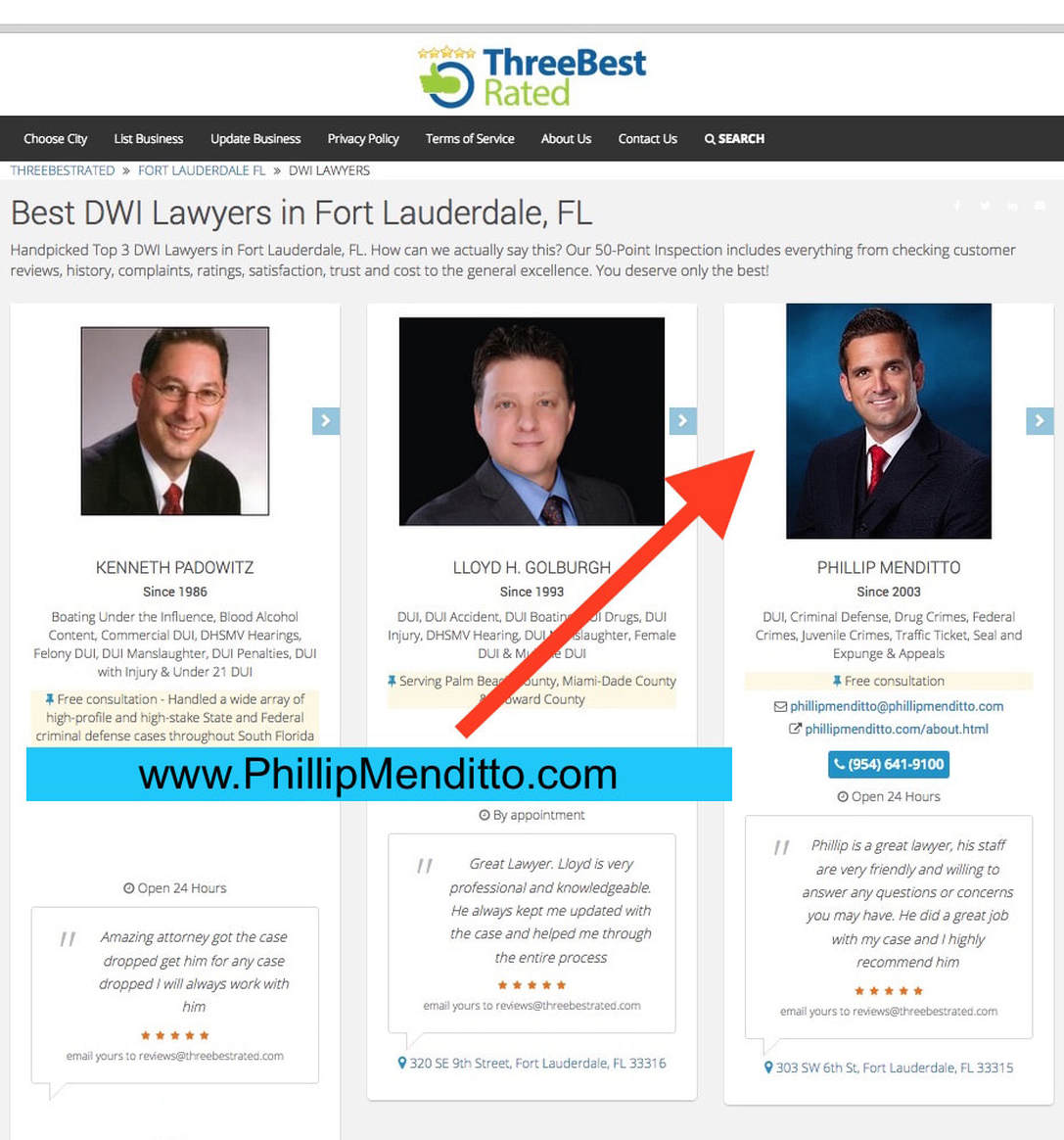 PTop 3 Best Rated Dui Lawyers Fort Lauderdale